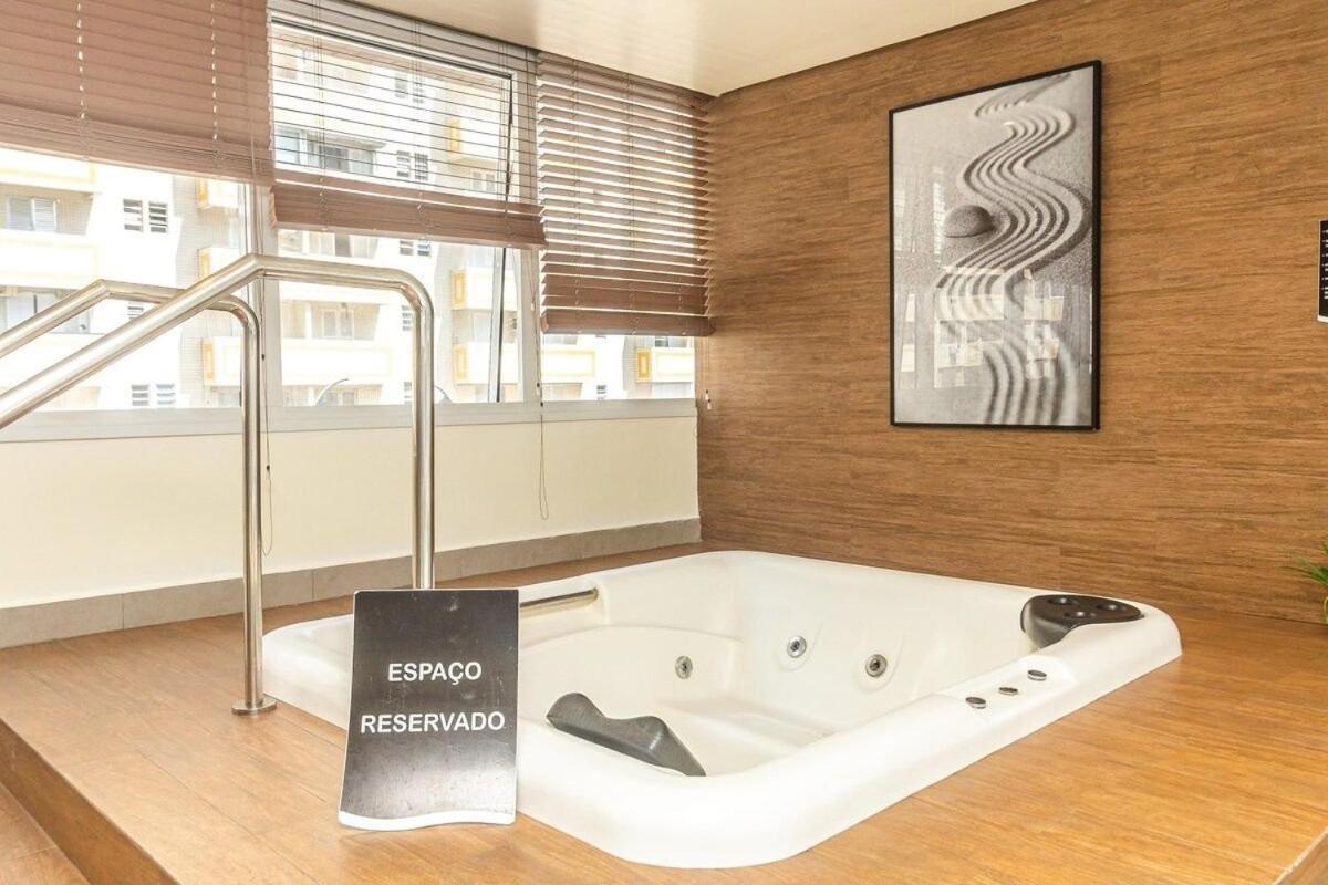 Studio Moderno Em Condominio De Luxo Pe Na Areia ซันโตส ภายนอก รูปภาพ