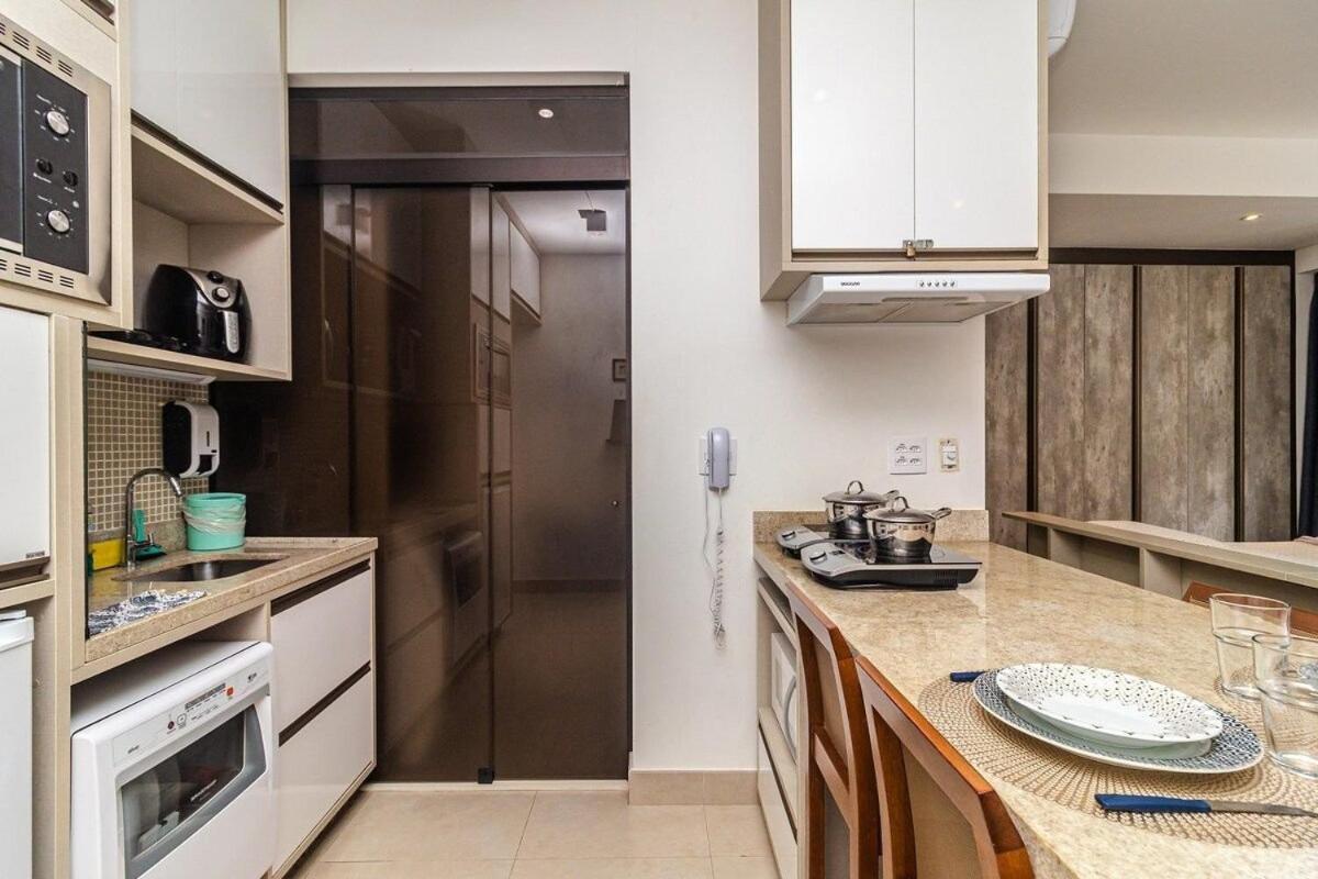 Studio Moderno Em Condominio De Luxo Pe Na Areia ซันโตส ภายนอก รูปภาพ